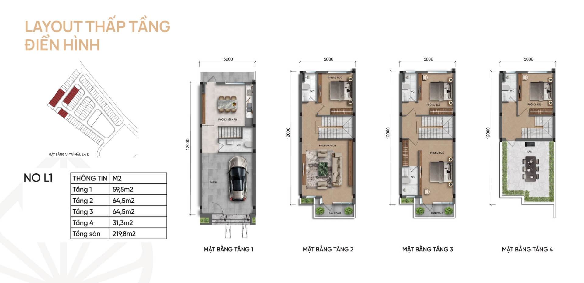Layout N01 L1 thấp tầng Mipec Tố Hữu